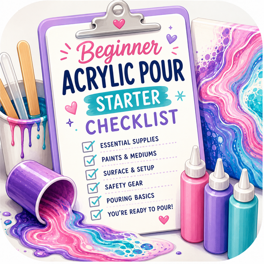 Beginner Acrylic Pour Starter Checklist