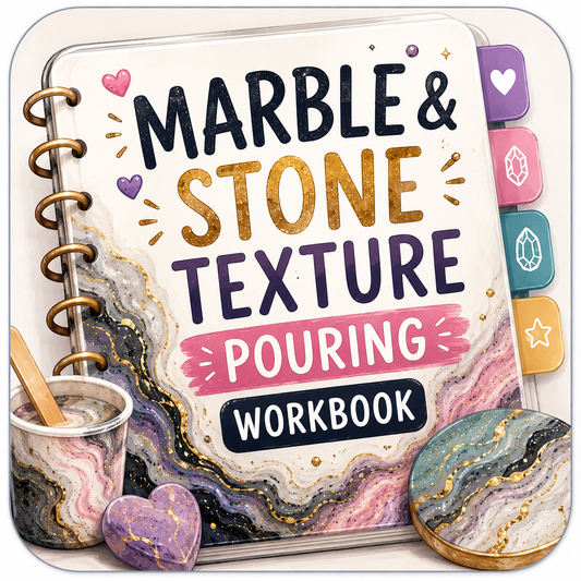 Marble & Stone Texture Pouring Workbook
